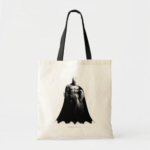 Tote Bag Arkham   Pose large noir et blanc Batman