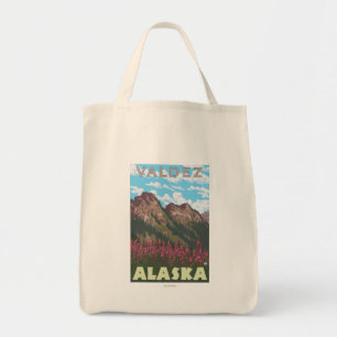 Tote Bag Armes à feu et montagnes - Valdez, Alaska
