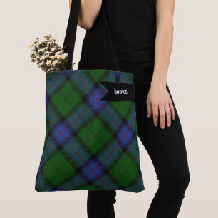 Tote Bag Armstrong Clan Tartan Scottish Plaid Motif