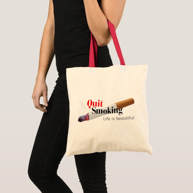 Tote Bag Arrêter de fumer (Devant (produit))
