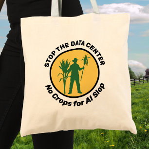 Tote Bag ARRÊTEZ LE CENTRE DE DONNÉES Pas de cultures pour