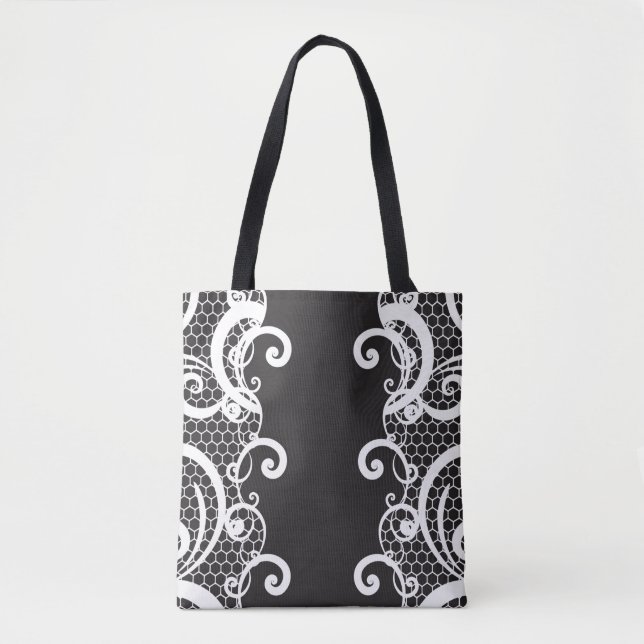 Tote Bag Arrière - plan 1 de dentelle (Devant)