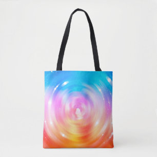 Tote Bag arrière - plan abstrait. cercles brillants arrière