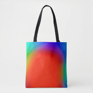 Tote Bag arrière - plan abstrait flou, patte vintage coloré