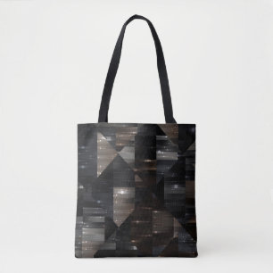 Tote Bag arrière - plan abstrait. mosaïque grise illustrati