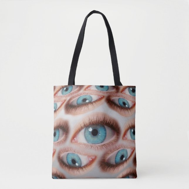 Tote Bag Arrière - plan abstrait psychédélique de l'oeil dé (Devant)