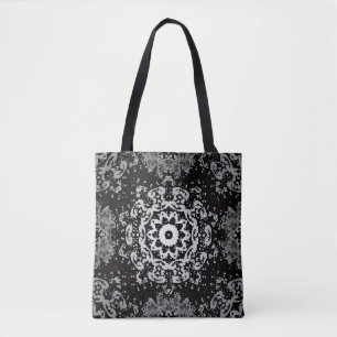 Tote Bag arrière - plan Brown. Arrière - plan Doodle en vin