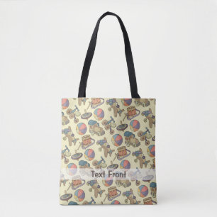 Tote Bag Arrière - plan des icônes de jouets