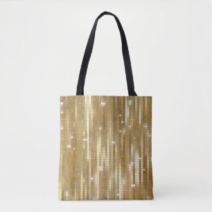 Tote Bag Arrière - plan doré en mosaïque abstraite brillant