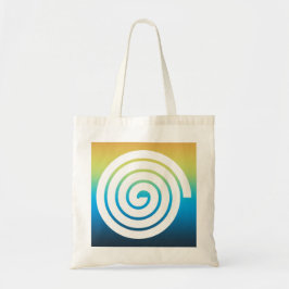 Tote Bag Arrière - plan en spirale de couleur de Whaite