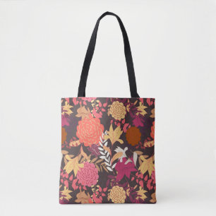 Tote Bag Arrière - plan floral 2