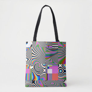 Tote Bag Arrière - plan géométrique Abstrait numérique dyna