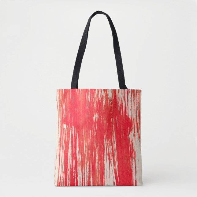 Tote Bag arrière - plan rouge Abstrait de l'aquarelle (Devant)