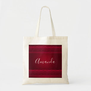 Tote Bag Arrière - plan rouge élégant et élégant