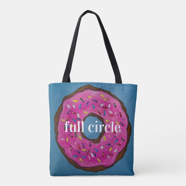 Tote Bag Arrosé avec amour - plein cercle (Dos)