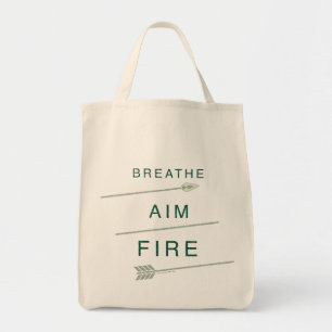 Tote Bag Arrow Breathe Aim Fire