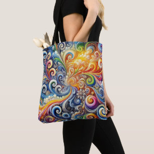Tote Bag Art Abstrait contemporain