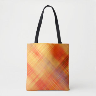 Tote Bag art abstrait géométrique lignes diagonales motif, 
