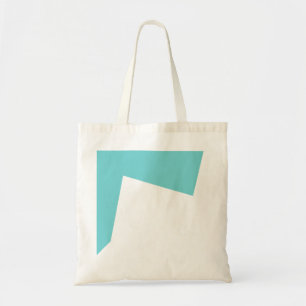 Tote Bag Art Abstrait Minimalisme Bleu Blanc