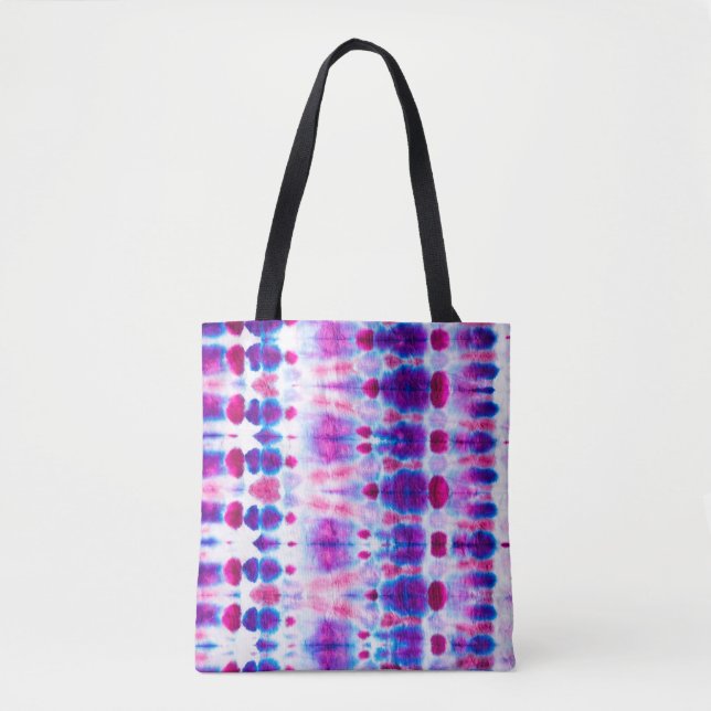 Tote Bag Art Abstrait rouge vif jaune (Devant)