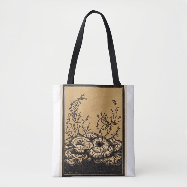 Tote Bag Art Botanique, Fleurs Florantes (Devant)