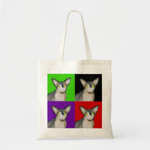 Tote Bag Art de bruit de Ninja de chat de Sphynx 2