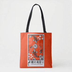 Tote Bag Art de carpe japonais tranquille