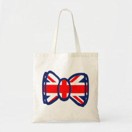 Tote Bag Art de cravate d'arc d'Union Jack d'amusement