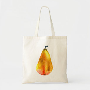 Tote Bag Art de fruit poire dorée