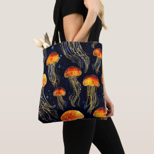 Tote Bag Art de la méduse marine