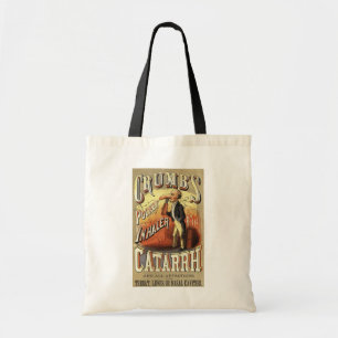 Tote Bag Art de l'étiquette vintage, inhalateur de poche po