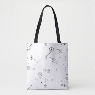 Tote Bag Art de ligne, poussière d'étoile