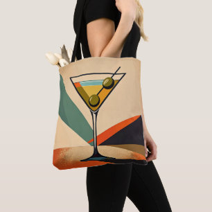 Tote Bag Art de Martini en bloc de couleurs Modernité du mi