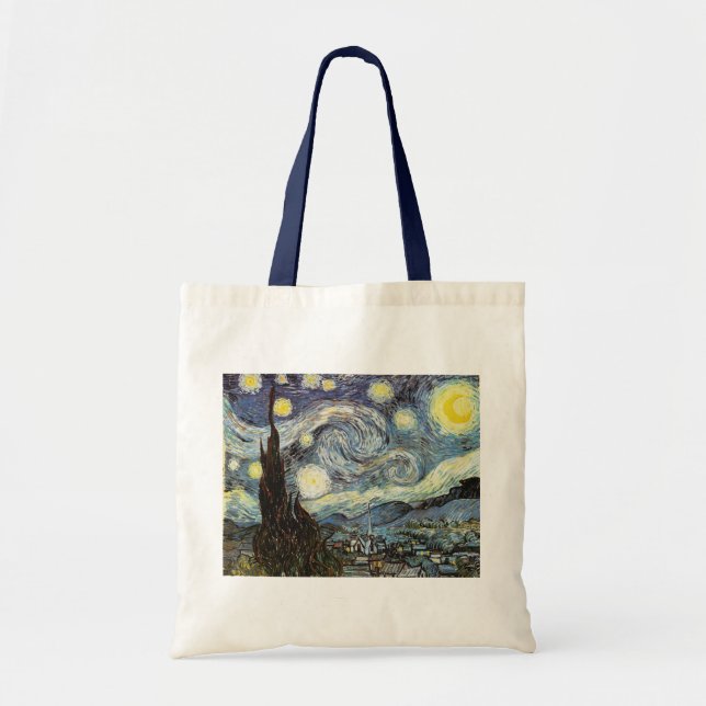 Tote Bag Art de nuit Van Gogh Starry (Devant)