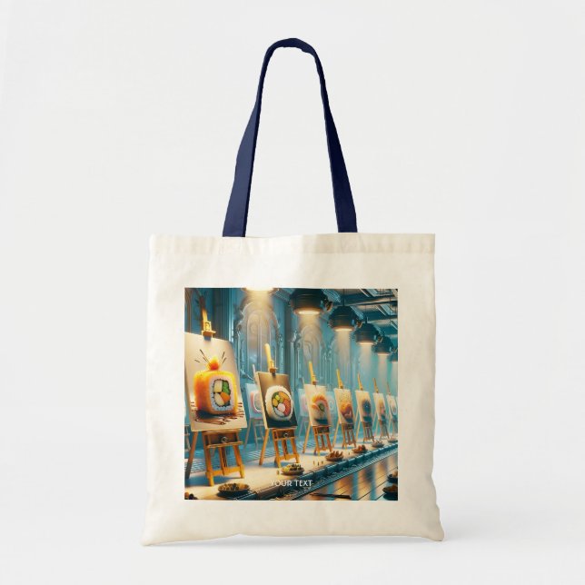Tote Bag Art de sushi fantaisiste mignon (Devant)