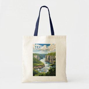 Tote Bag Art de voyage vintage de l'Arkansas