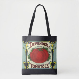 Tote Bag Art d'étiquette de caisse de fruits vintage, tomat