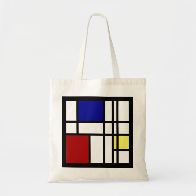 Tote Bag Art d'impression de Mondrian (Devant)