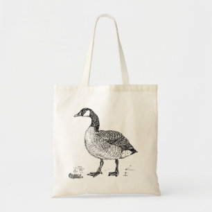 Tote Bag Art d'oiseau d'oie du Canada