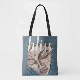 Tote Bag Art Fourre-tout d'aquarelle de Bouddha de bonheur