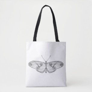 Tote Bag Art inspiré 2 de papillon