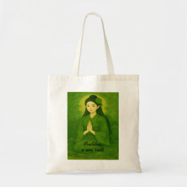 Tote Bag Art méditation zen Mindfult Yoga Green Custom