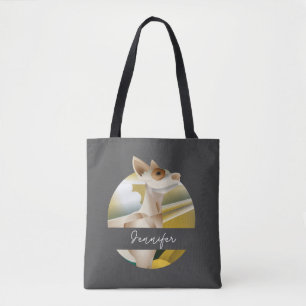 Tote Bag Art moderne chien personnalisé