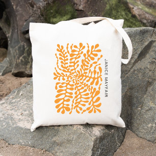 Tote Bag Art moderne géométrique Abstrait ambre