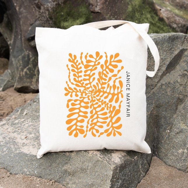 Tote Bag Art moderne géométrique Abstrait ambre (Créateur téléchargé)