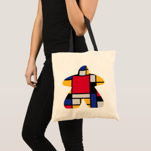 Tote Bag Art moderne Meeple Basic Fourre-tout