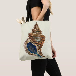 Tote Bag Art nautique vintage George Shaw Coquille conch bl