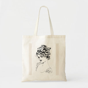 Tote Bag Art Nouveau Lady 1917 Art