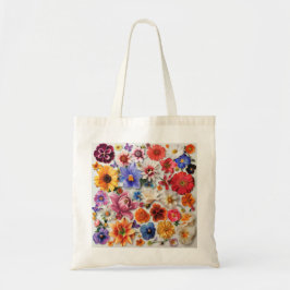 Tote Bag Art numérique des fleurs de printemps