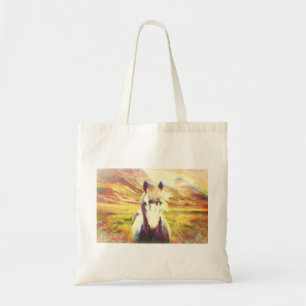 Tote Bag Art numérique du cheval d'Islande